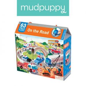 Mudpuppy - Puzzle Na drodze 63 elementy 4+