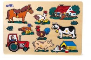 Puzzle dla dzieci- farma