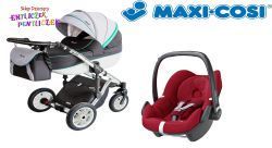Wózek Milu Kids Starlet 3w1 Fotel MAXI COSI PEBBLE