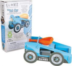Odrzutowe autko - zabawka konstrukcyjna typu "zrób to sam"