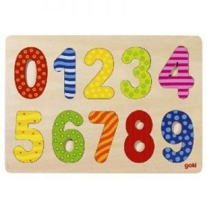 Puzzle drewniane dla dzieci Cyferki nauka liczenia