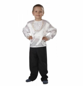 Koszula z Atłasu - kostiumy dla dzieci, - 128 cm