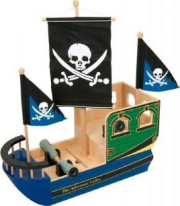 Statek piracki Jack Sparrow - zabawka drewniana dla dzieci