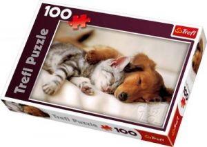 Puzzle 100 elementów Zwierzęta - Słodkich snów - zabawka dla dzieci
