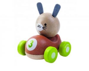Drewniana wyścigówka królik, Plan Toys