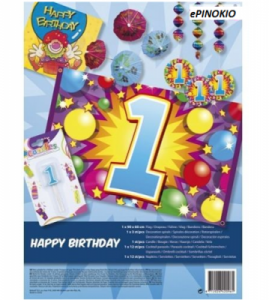 Zestaw dekoracyjny "1 urodziny"