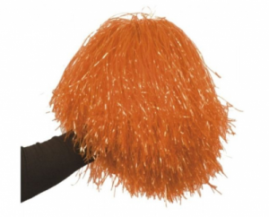 Pompon cheerliderki pomarańczowy