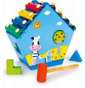 Ksylofon-domek - zabawka muzyczna dla dzieci