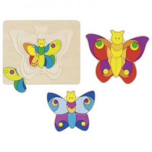 Puzzle wielowarstwowe dla dzieci, Motyl (11 elementów)