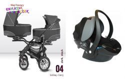 Wózek BabyActive Twinni wózek Bliźniak 3w1 FOTEL BESAFE IZI GO