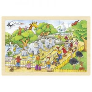 Puzzle dla dzieci z wizytą w zoo, 24 elementy