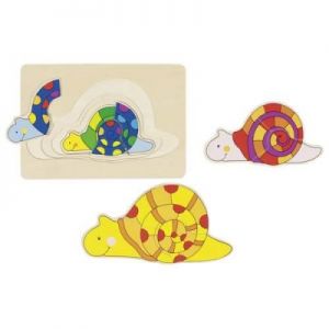 Puzzle wielowarstwowe dla dzieci, Ślimaki (11 elementów)