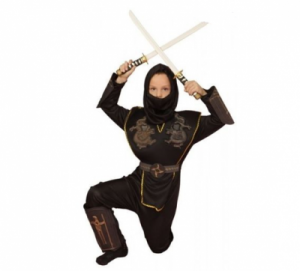 Strój Ninja Lux - przebrania i kostiumy dla dzieci - 122 - 128 cm