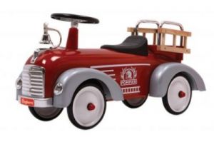 Samochodzik strażacki jeździk metalowy dla dzieci Baghera