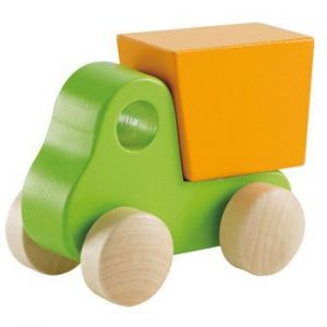 Mała zielona ciężarówka do zabawy dla dzieci