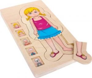 Puzzle Anatomia Człowieka - Antonina - Kreatywna układanka dla dzieci