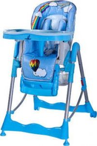 Krzesełko do karmienia Magnus Fun niebieskie