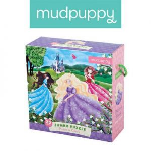 Mudpuppy - Puzzle podłogowe Jumbo Zamek księżniczki 25 elementów 2+