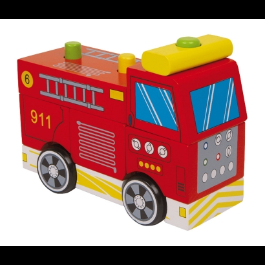 Wóz strażacki do montażu (7 elementów)