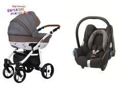 Wózek Coletto Savona Decor 3w1 FOTEL MAXI COSI CABRIOFIX