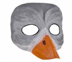 Maska ręcznie robiona - Brzydkie kaczątko
