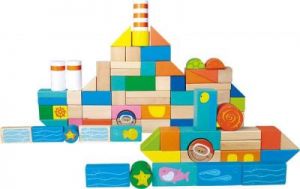 Klocki drewniane Podwodny świat - zabawka dla dzieci