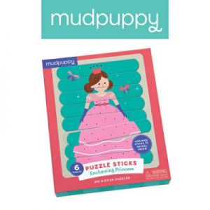 Mudpuppy - Puzzle Patyczki Księżniczki 24 elementy 3+