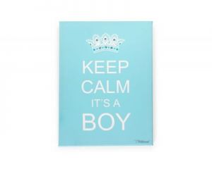 Childhome, Obrazek Keep Calm Boy niebieski 30x40cm