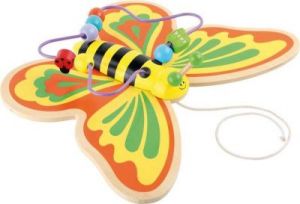 Motyl na sznurku - zabawka do ciągnięcia dla dzieci