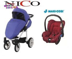 Wózek Bebetto Nico + Fotelik MAXI COSI CITI NEW 0-13kg