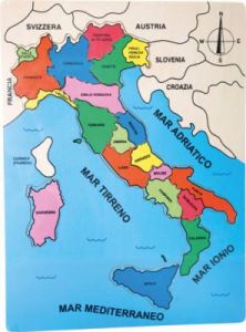 Puzzle - mapa Włoch