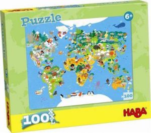 Puzzle Mapa Świata (100 el.)