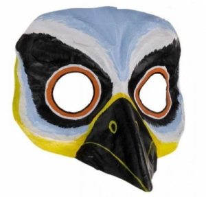 Maska dla dzieci, odgrywanie ról,ręcznie robiona - Jemiołuszka