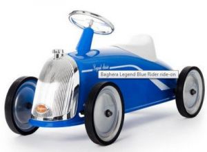 Samochodzik jeździk metalowy Baghera Rider Blue XL