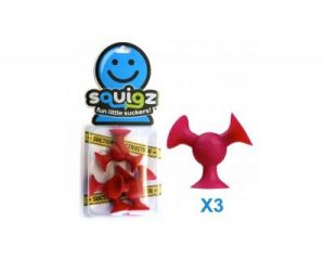 Fat Brain Toy, Przyssawki Squigz Dodatkowe - 3 Czerwone Gobnob