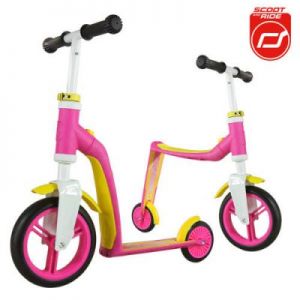 Scoot & Ride- Highwaybaby 2w1 hulajnoga i rowerek biegowy 1+ Pink