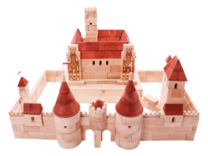 Zamek z drewnianych klocków - Malbork
