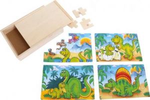 Puzzle dla najmłodszych - Dinozaury - 4 szt