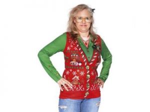 Koszulka Świąteczna Sweter Damski - M