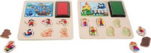 Puzzle i Stempelki Postaci - kreatywna zabawka dla dzieci
