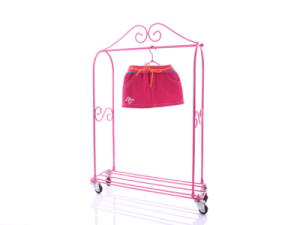 WeGirls - Różowa spódniczka dla lalek z tęczowym paseczkiem