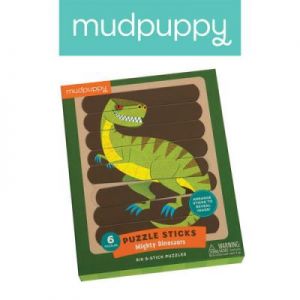 Mudpuppy - Puzzle Patyczki Potężne dinozaury 24 elementy 3+