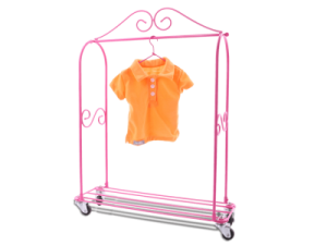 WeGirls - Pomarańczowa koszulka dla lalek polo
