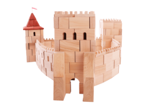 Zamek z drewnianych klocków – Łuck