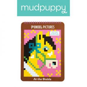 Mudpuppy - Kolorowanka piksele Konie