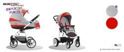 Wózek Bebetto Vulcano S-line 3w1 Fotel Maxi Cosi Citi