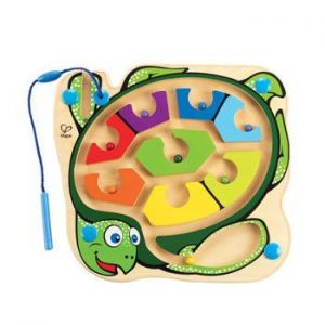 Labirynt drewniany- kolorowy żółw, gra zręcznościowa dla dzieci