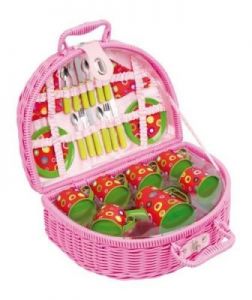 Kuferek na piknik dla dzieci Kolorowe okręgi
