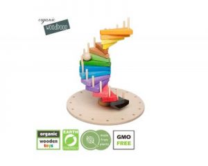 Organic Woodboon, Wieża Paleta Barw Puzzle Układanka Edukacyjna