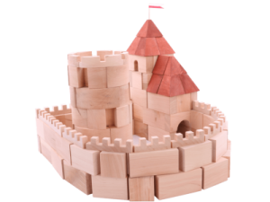 Zamek z drewnianych klocków - Będzin